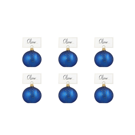 Set blaue Namensschilder