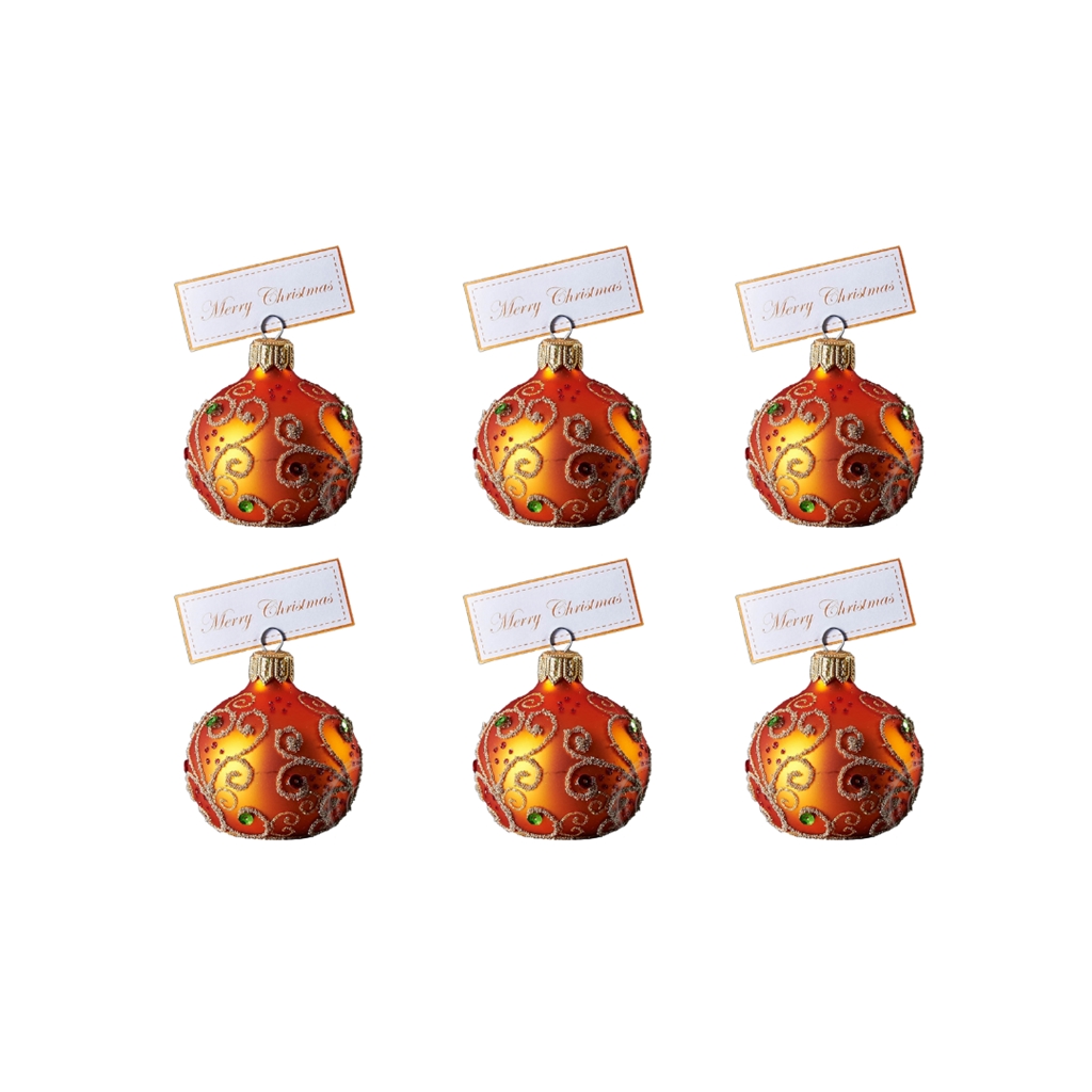  Set mit größeren Namensschildern Orange