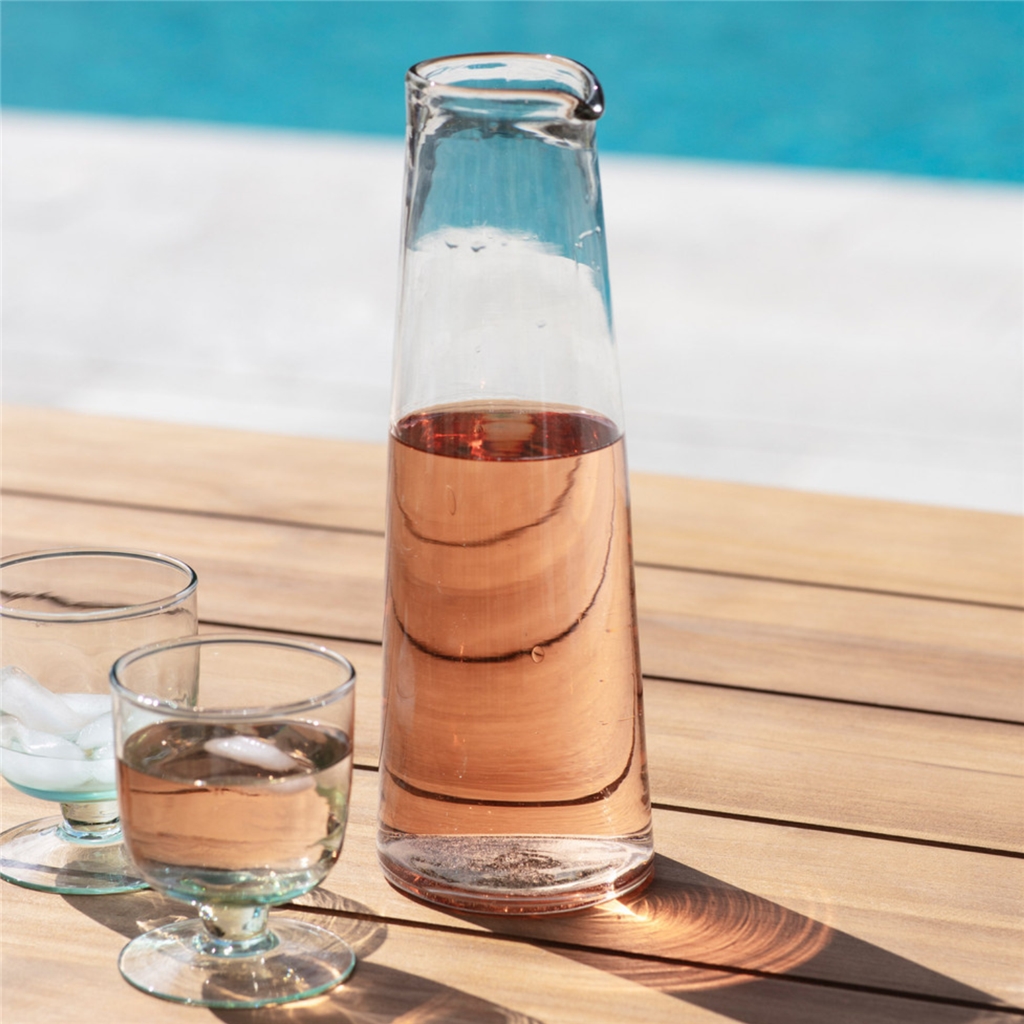 Weinkaraffe aus Glas