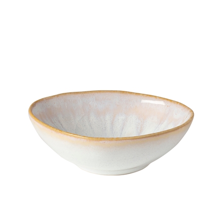 Ovale Schale mit getropfter Glasur