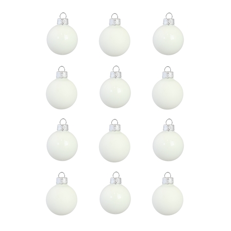 Weihnachtskugeln Set weiß