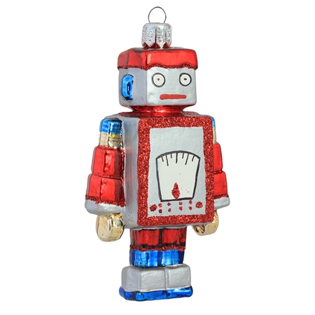 Weihnachtsfigur bunte Roboter