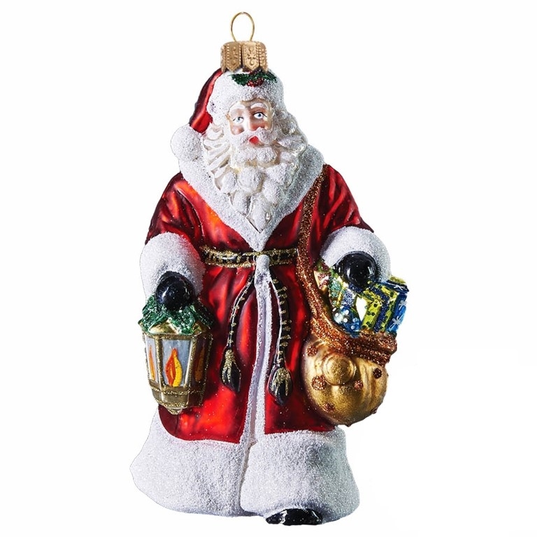 Santa Figur mit Laterne