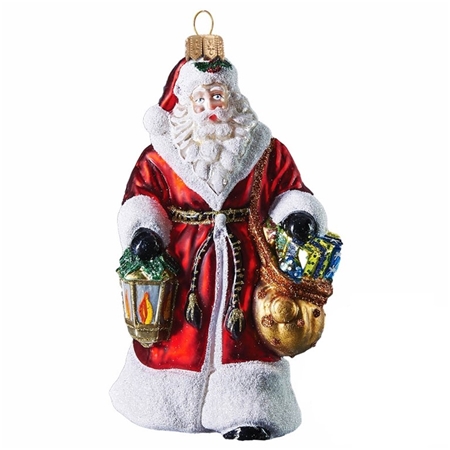 Santa Figur mit Laterne