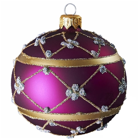 Weihnachtskugel Dekor Lila
