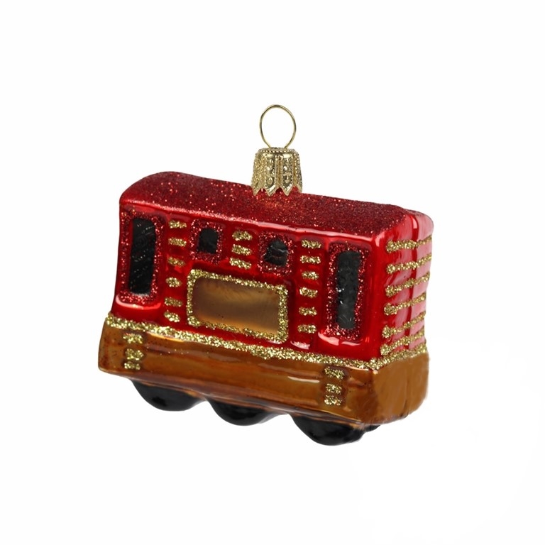 Weihnachtsschmuck Waggon Rot
