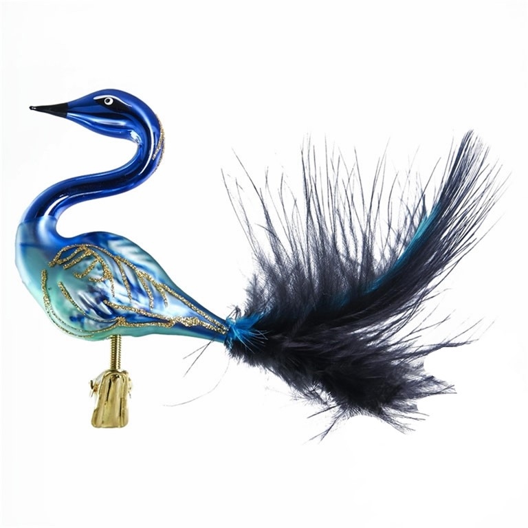  Türkisblauer Glaspfau