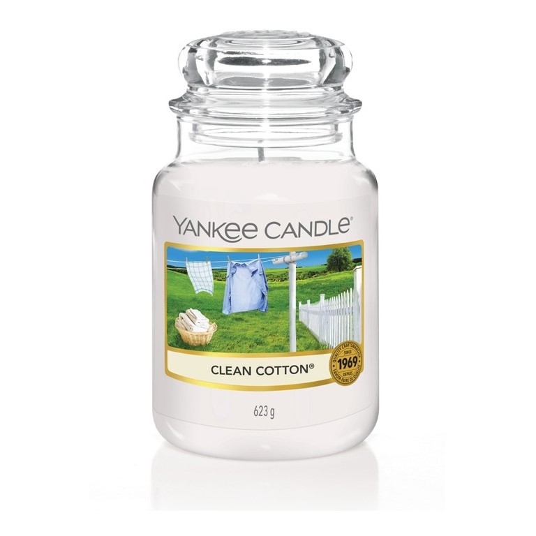 Duftkerze Yankee Candle CLEAN COTTON classic large
