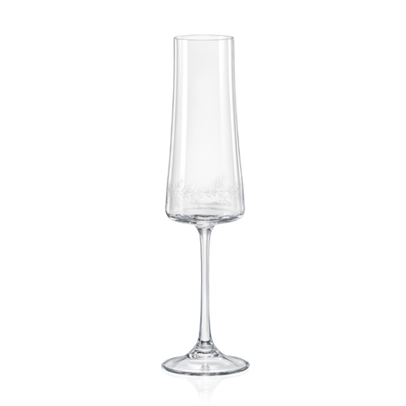 Set Champagnergläser mit Misteldekor
