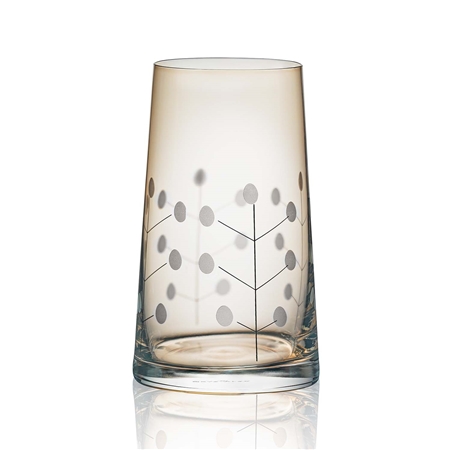 Goldene Vase mit Pflanzendekor