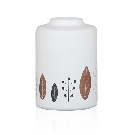 Weiße Vase mit Goldene Geschichte Dekor