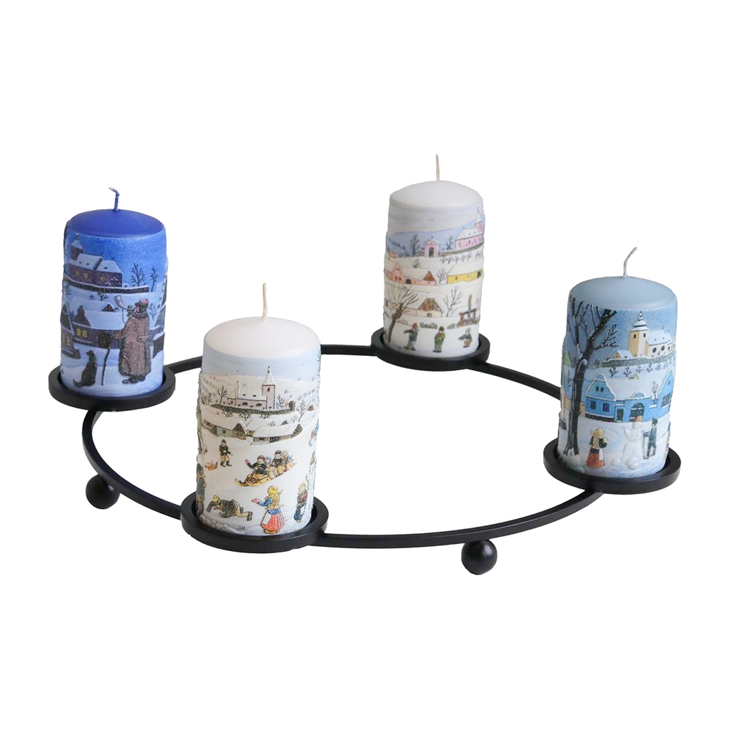 Adventskerzenhalter Ladovy Christmas groß schwarz