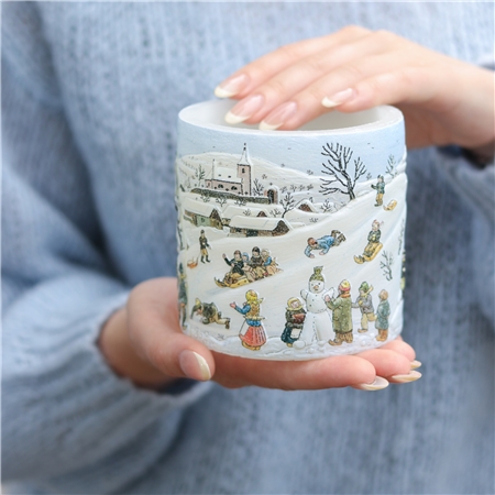 Laterne mit einer Illustration von Kinderspaß