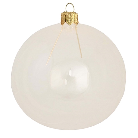 Klares Ornament in Cremefarbe