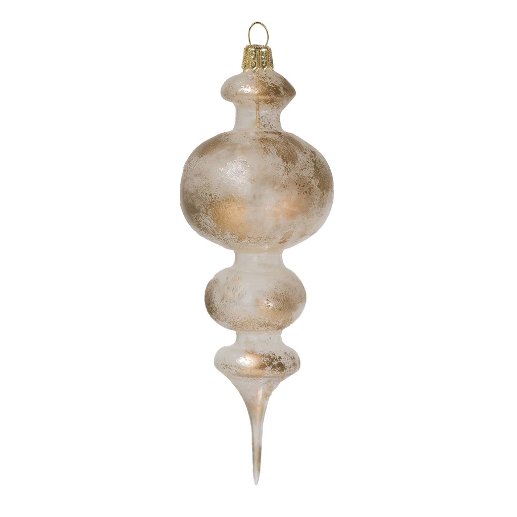Freiform-Clarus-Creme mit goldenem Schaum