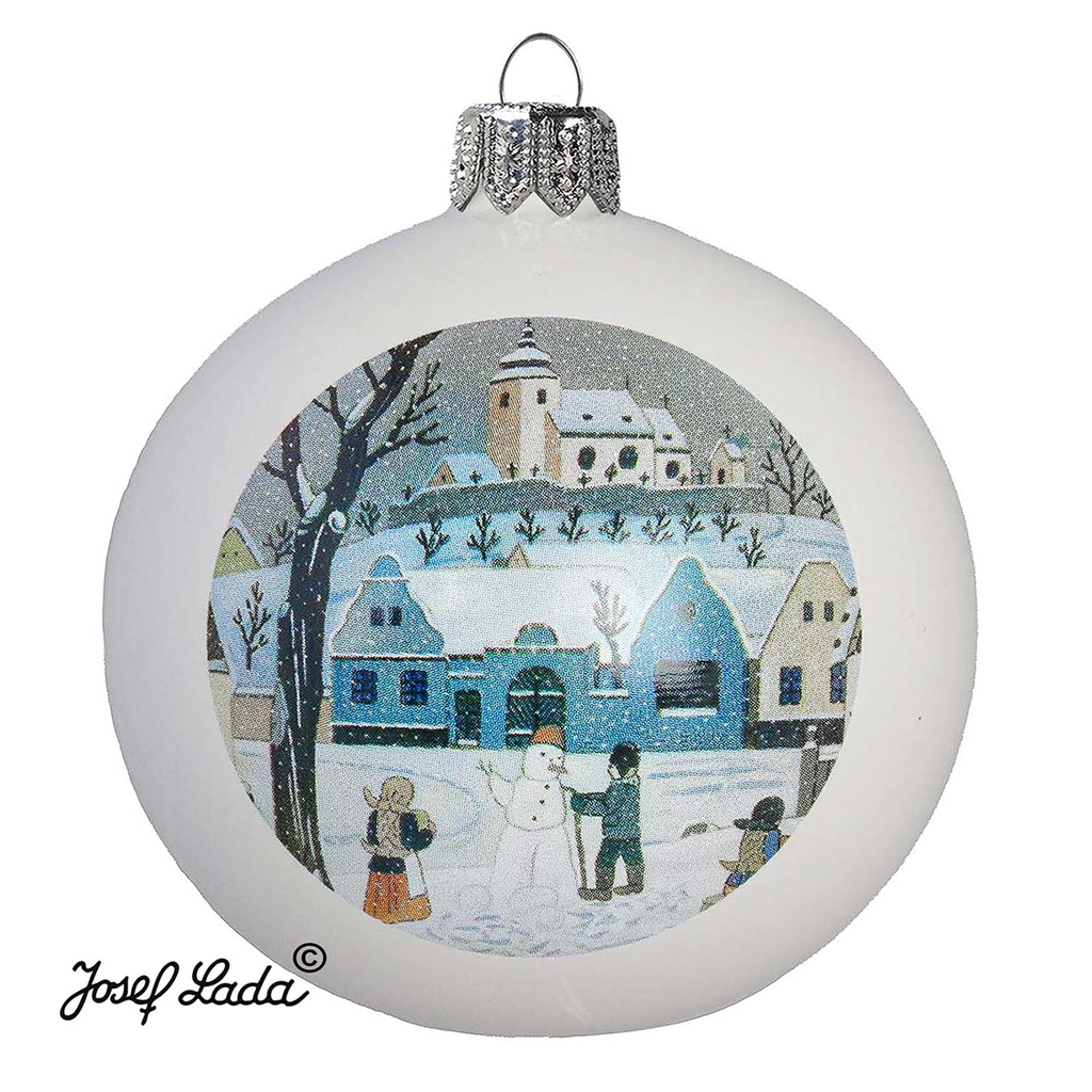 Weihnachtskugel Lada Schneemann