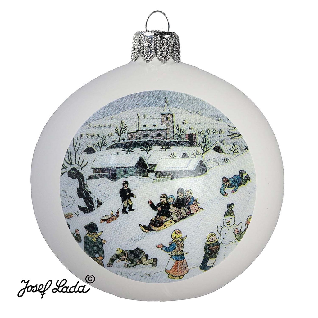 Weihnachtekugel Lada Rodeln