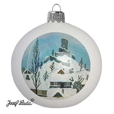 Weihnachtskugel Lada Schloss Hláska