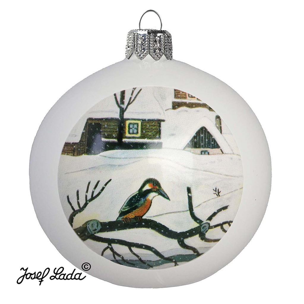 Weihnachtskugel Lada Eisvogel