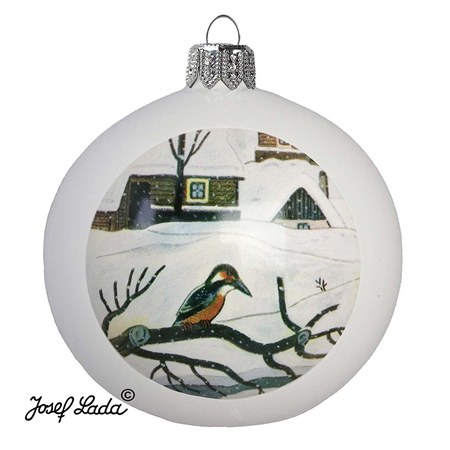 Weihnachtskugel Lada Eisvogel