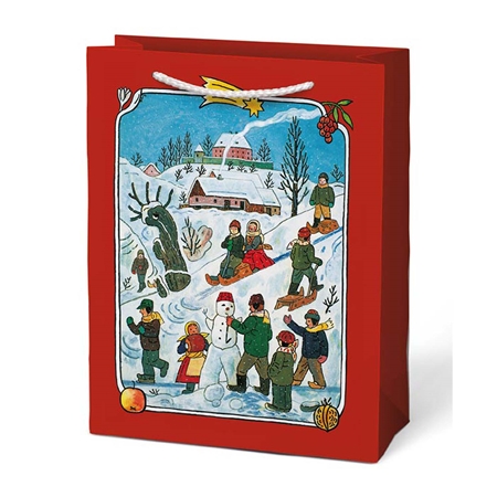 Josef Lada Geschenktüte rot