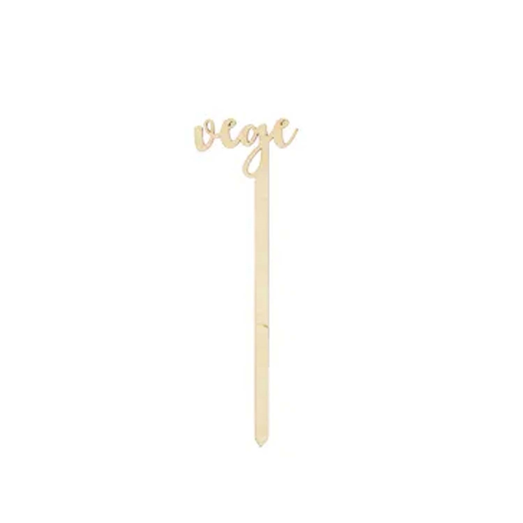 Holzstecker "Vege"