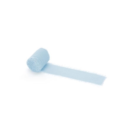 Chiffonband hellblau