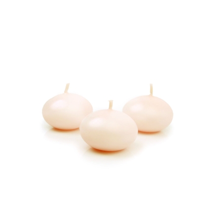 Schwimmende Kerze in mattem Creme