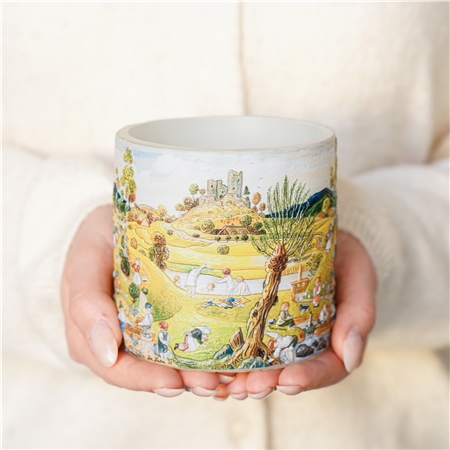 Laterne mit Illustration Sommer