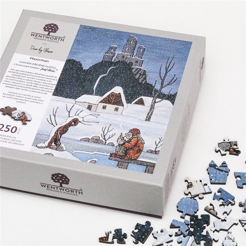 Holzpuzzle Josef Lada Hastrman