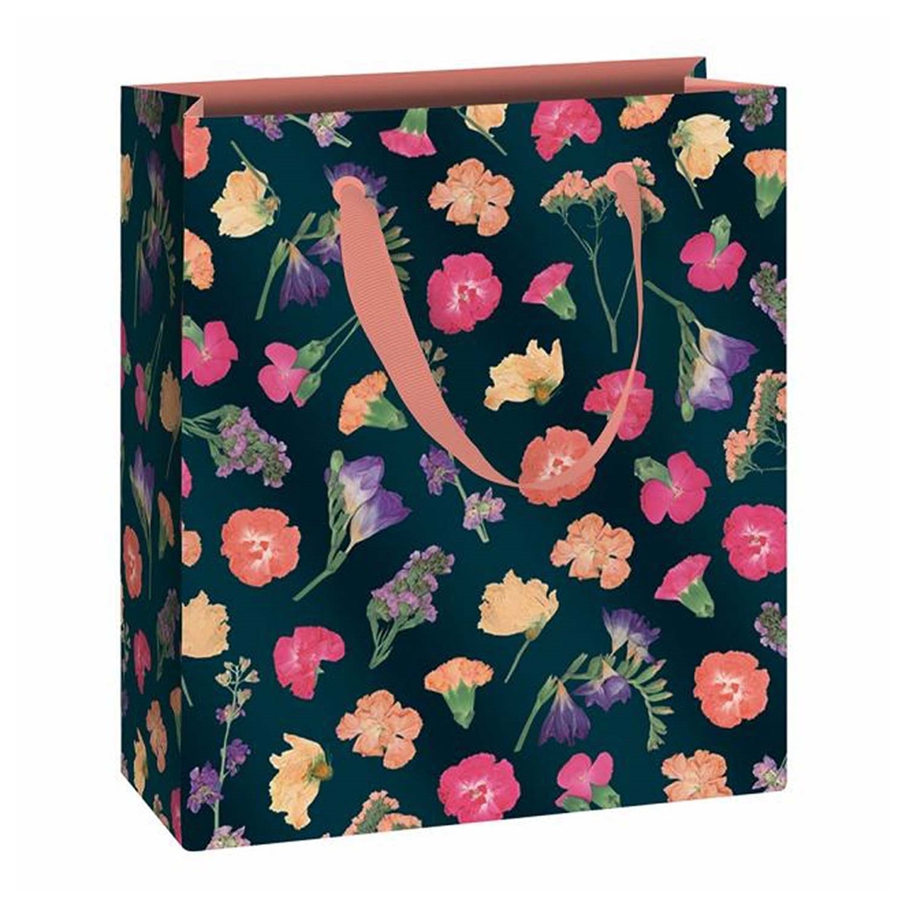 Geschenktüte mit bunten Blumen