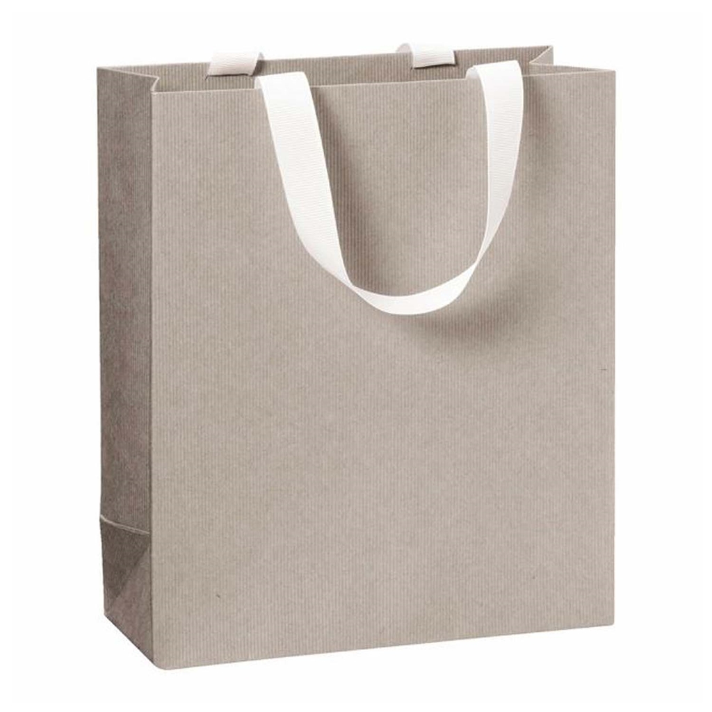 Geschenktüte beige-grau mittel