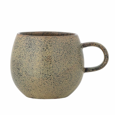 Steingutbecher Olive matt