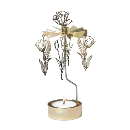Engel mit Tulpen läuten