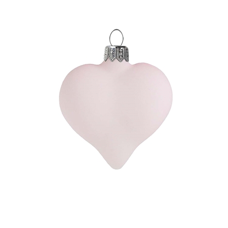 Glasherz pastellrosa