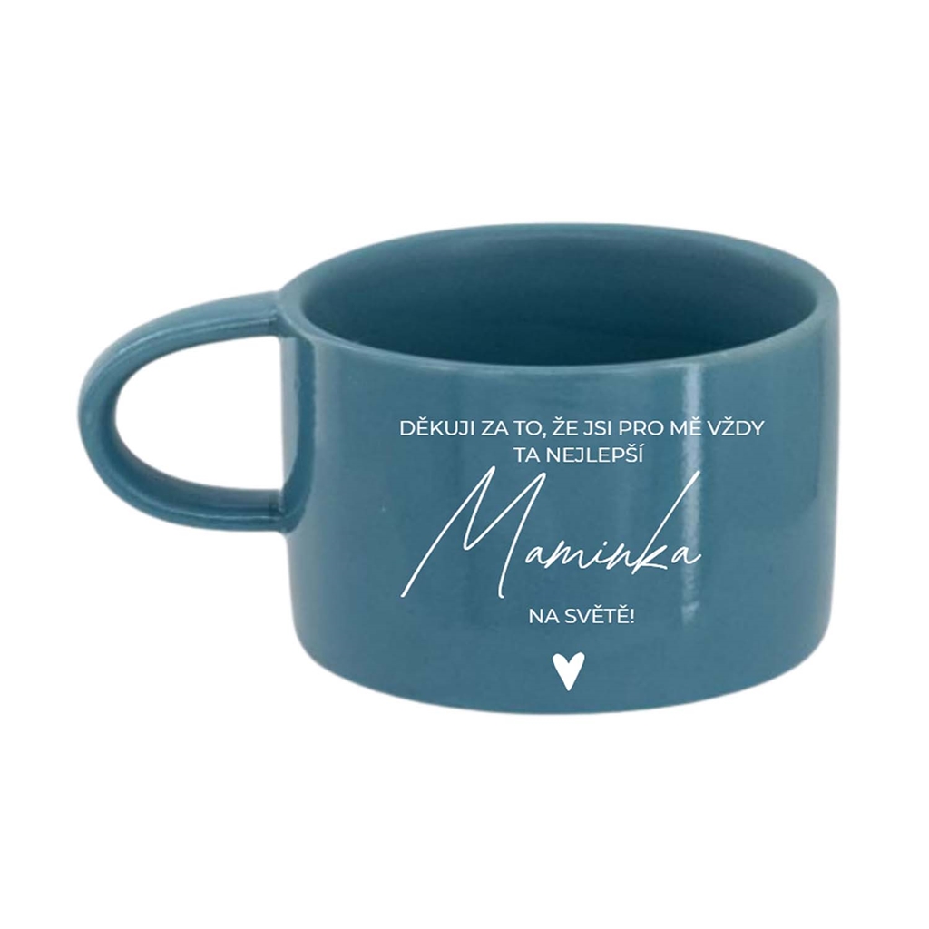 Blauer Becher "Die beste Mama der Welt"