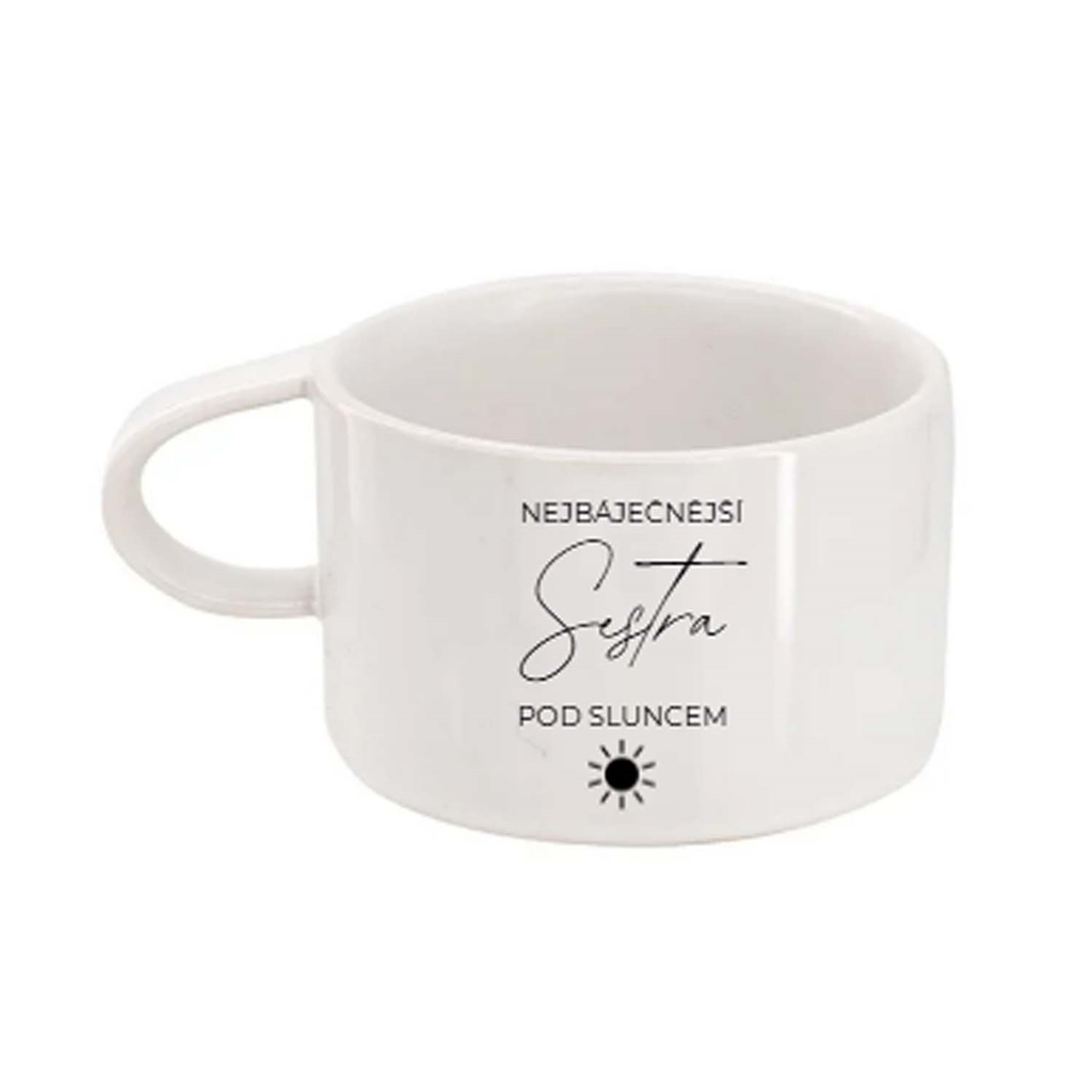 Bílý hrneček "Nejbáječnější pod sluncem"