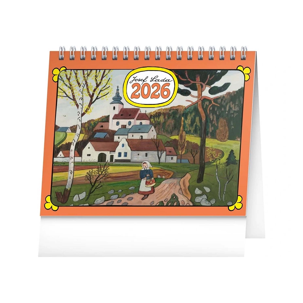 Wöchentlicher Tischkalender Josef Lada 2026 - klein