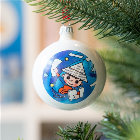 Glasornament - Abendstern am Sternenhimmel
