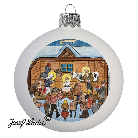 Ladovská ornament - Bethlehem im Winter