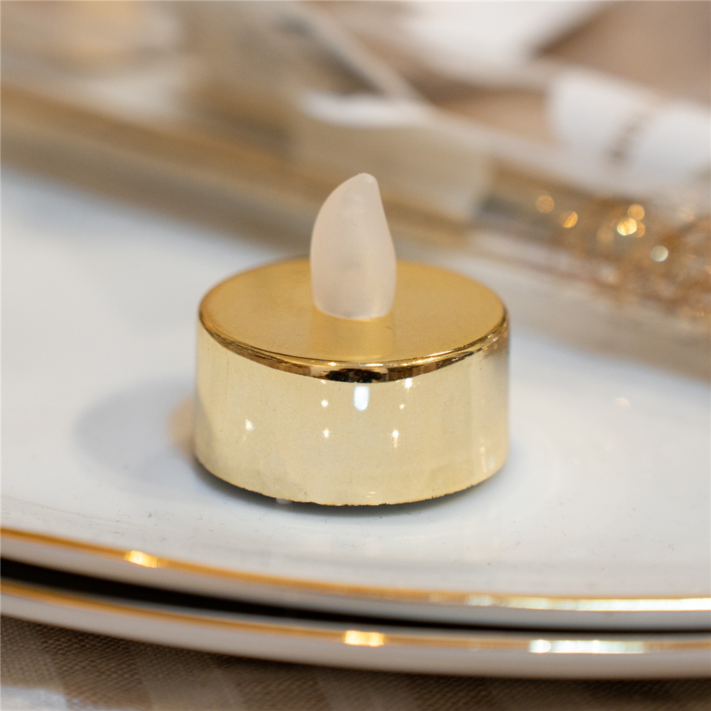LED-Teelicht gold
