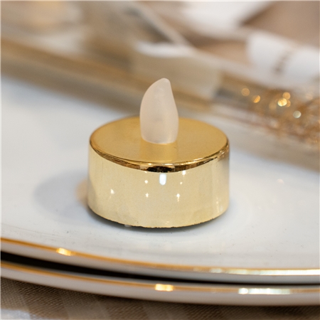 LED-Teelicht gold