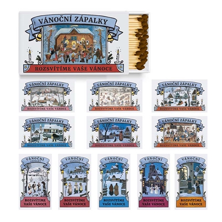 Lange Weihnachtsstreichhölzer von Josef Lada