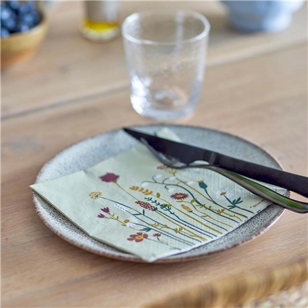 Papierservietten mit Wiesenblumen