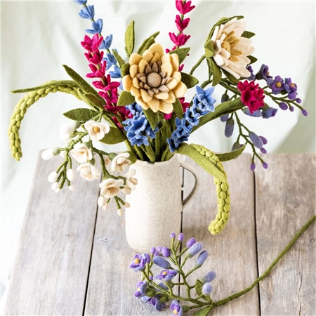 Filzblume Lupine blau