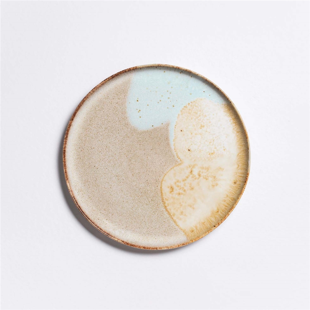 Teller mit farbiger Pastellglasur 27,5cm
