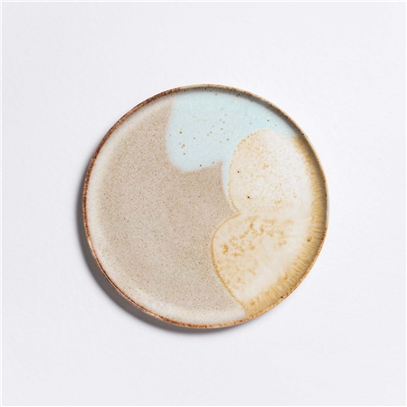 Teller mit farbiger Pastellglasur 27,5cm