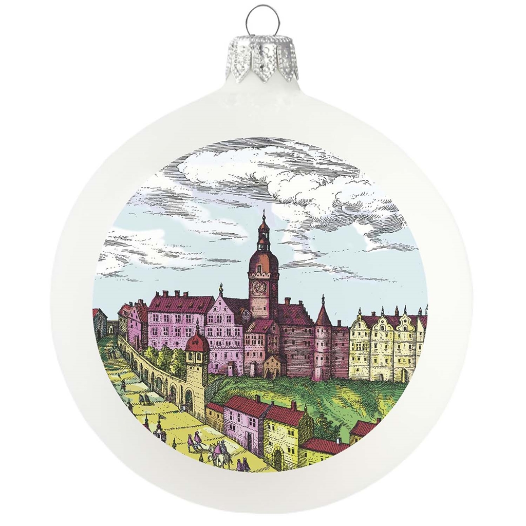 Glasornament Prag – Prager Burg und Altstadt