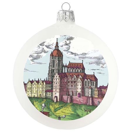 Weihnachtskugel aus Glas: Prag – Prager Burg | Variante II