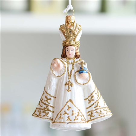 Der kleine Jesus von Prag in einem weißen Gewand